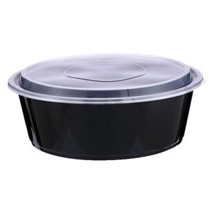 2000ml3000ml4800ml圆形一次性餐盒盆外卖美式火锅龙虾大号打包盒