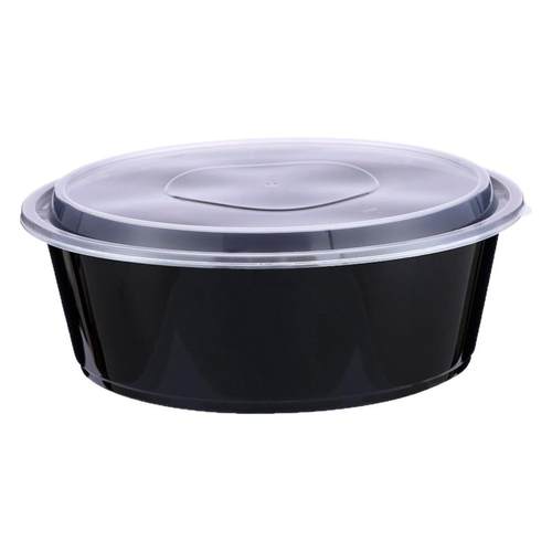 2000ml3000ml4800ml圆形一次性餐盒盆外卖美式火锅龙虾大号打包盒