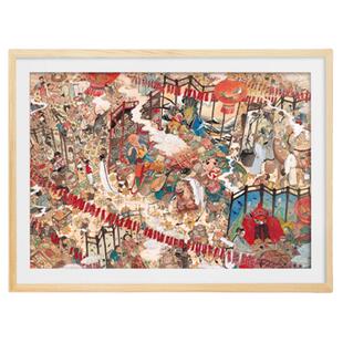 TOI图益拼图框800 1000片成人定制拼图裱框挂墙实木画框定制框架