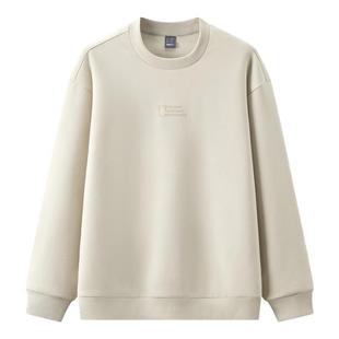 森柔|森马中国国家地理系列宽松卫衣男春装联名字母印花圆领上衣