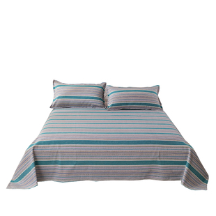 精梳棉特厚全棉老粗布床单老式纯棉睡单裸睡大炕单色织粗布厚床单