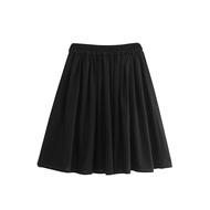 亚麻定制2023新款棉麻黑色半身裙