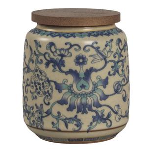 清仓特卖汝窑茶叶罐密封防潮储物罐子陶瓷醒茶罐干果存储罐复古