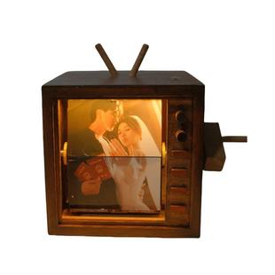 自动翻实木定制相册手摇动画生日结婚礼物情人节女朋学生毕业礼物