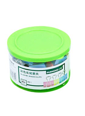三木笑脸大号小号办公用品燕尾夹