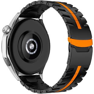 maenwvo适用华为手表表带Watch4pro/GT5纯钛/不锈钢金属小米watchs4表带钢铁侠GT6男款佳明255 22MM接口腕带