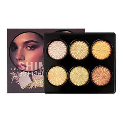 Kiss Someone 6色高光盘3D立体修容提亮肤色面部彩妆盘