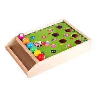 低龄儿童迷你小台球趣味桌球类桌面游戏宝宝男孩女益智保龄球玩具
