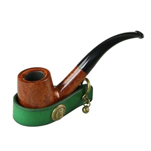 包邮牛皮烟斗架四合一便捷款石楠木烟斗客配件个性结实