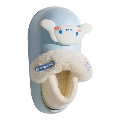 玉桂狗可拆卸棉拖鞋女士秋冬包跟