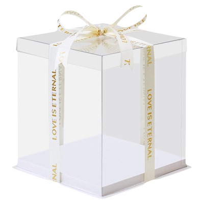 透明生日蛋糕盒子包装盒4寸6寸8