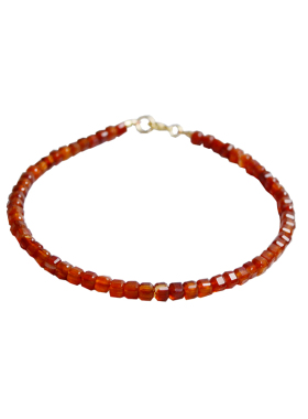 Ciel女红玛瑙原创方块珠手链