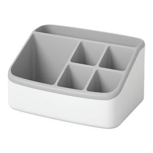 桌面收纳盒无盖分格文具储物盒客厅遥控器杂物整理盒梳妆台化妆盒