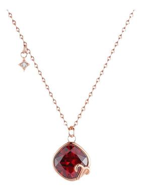 十二星座项链S925纯银送女友礼物