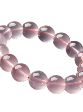 亲宝水晶天然粉水晶手链散珠手串