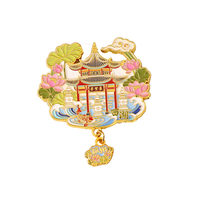 杭州西湖雷峰塔灵隐寺金属冰箱贴