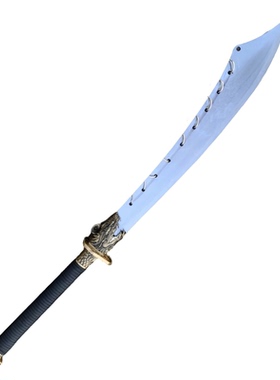 手工锻打九环大刀龙泉高锰钢一体抗战大刀牛尾刀武术道具未开刃