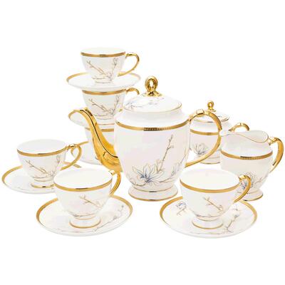 玛戈隆特骨瓷茶咖具套装茶具套装