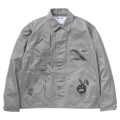 涂鸦工装口袋夹克25SS