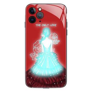 背影女孩17适用iPhone16promax手机壳白月光15plus苹果13mini玻璃14来电发光11潮xs12七彩闪光11声控xr背影se