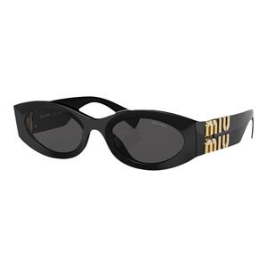 【自营】Miumiu/缪缪太阳镜黑金猫眼女时尚防晒遮阳墨镜0MU 11WS