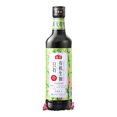 海天有机生抽500mL特级酿造酱油