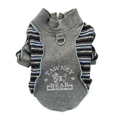 雪纳瑞泰迪比熊约克夏条纹卫衣