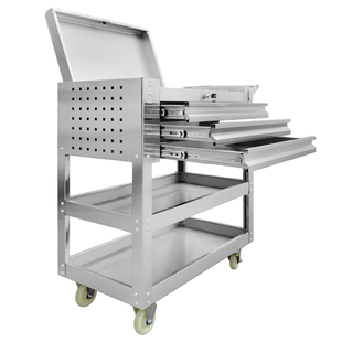 加厚加大抽屉工具车汽修车间零件重型手推车储物柜收纳车置物架