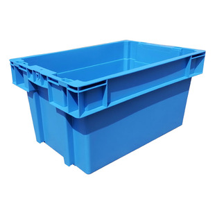 加厚塑料错位套叠箱筐可插式医疗物流配送胶箱反转套叠周转箱框子