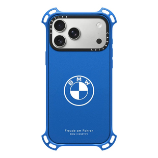 现货CASETiFY联名宝马BMW蓝色珍藏版手机壳适用iPhone17Pro/Max/16P哑光超强韧防摔保护套限量款高端奢品潮牌