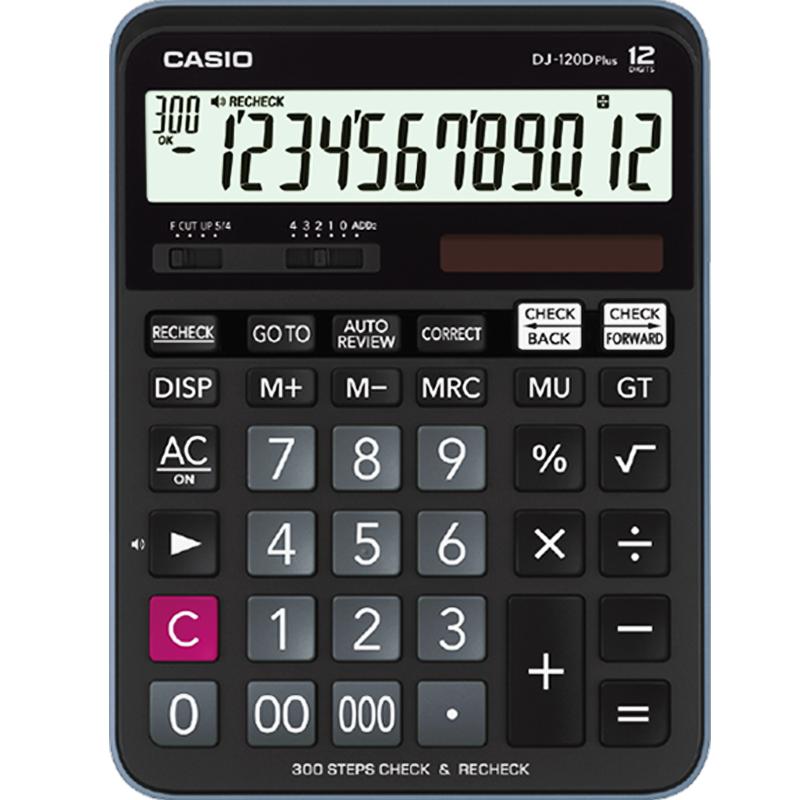 卡西欧计算器DJ-120D带300步回查
