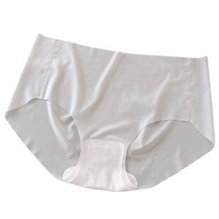 一片式无痕内裤女士面膜冰丝夏季超薄纯欲透明性感透气速干三角裤