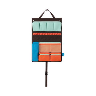 鹿早布艺收纳挂袋墙挂式置物袋门后分类置物袋 储物袋挂式大容量