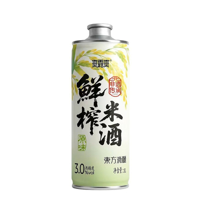爽露爽鲜榨糯米酒1升装