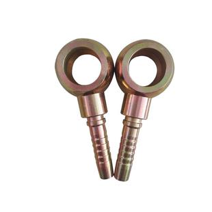 高压油管接头液压油管圆球头扁型铰接烟斗回油管铰接式Q型扣压接