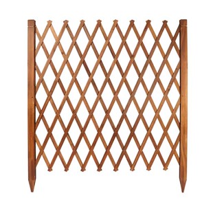 户外防腐伸缩宠物猫狗木栅栏篱笆花园庭院阳台室内围栏围墙护栏门