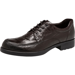 SKAP圣伽步2025秋冬季新款男士手抓纹休闲商务正装德比婚鞋真皮鞋