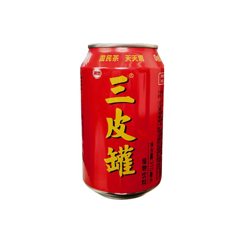 三皮罐饮品无糖凉茶海棠叶饮料
