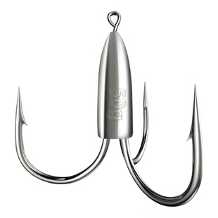 锚钩猫钩三爪锚钩带铅坠路亚钩倒刺钩