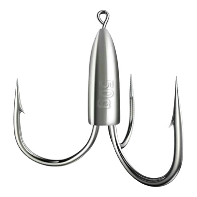 锚钩猫钩三爪锚钩带铅坠路亚钩倒刺钩