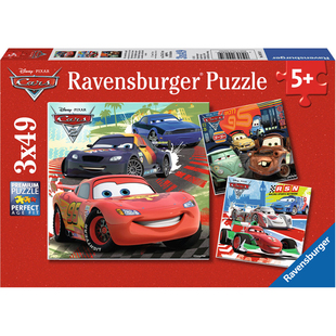德国睿思Ravensburger儿童拼图迪士尼汽车赛车总动员10-100片麦昆