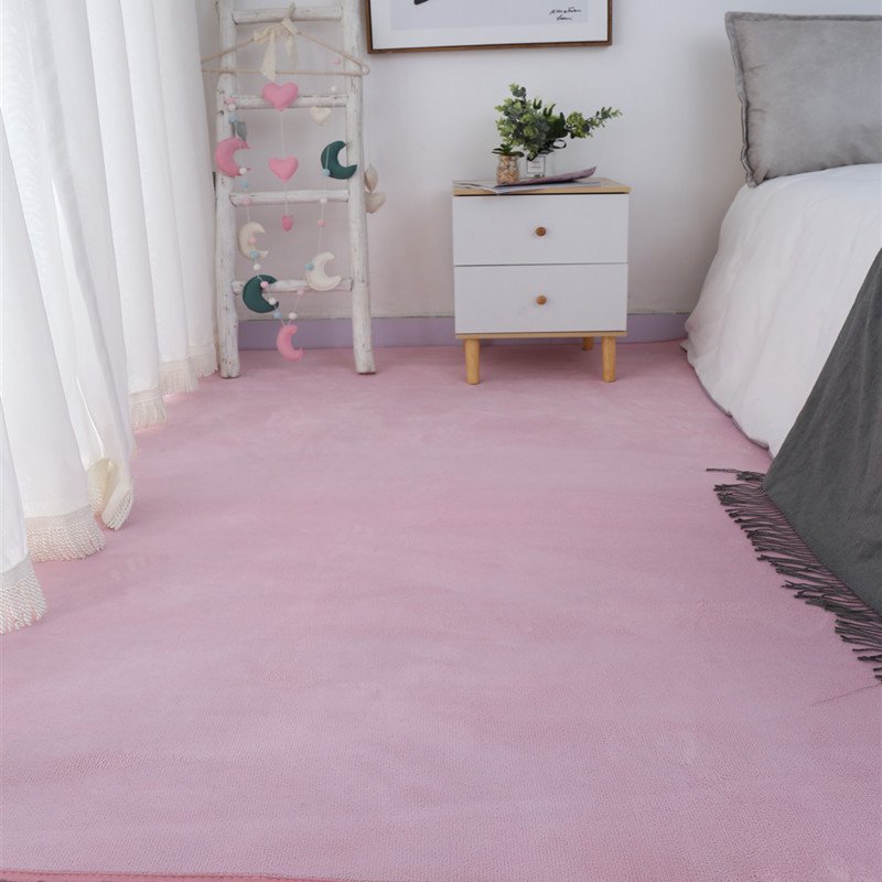 仿羊绒短绒地毯客厅茶几卧室可垫儿童水洗铺地毯床边地进门满阳台