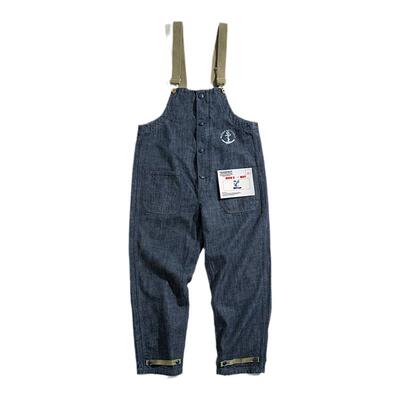 马登工装美式复古海上甲板背带裤