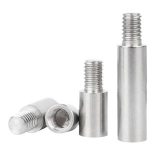 固万基304不锈钢单头圆形螺柱加长螺母隔离柱内外牙转接变径螺丝