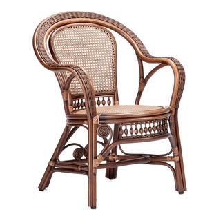 长青堂 藤椅天然真藤 家用休闲椅阳台凉椅老人腾椅靠背椅藤编椅子