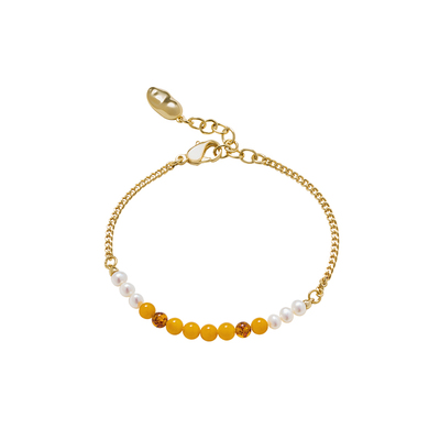 安铂洛利女天然蜜蜡手链琥珀