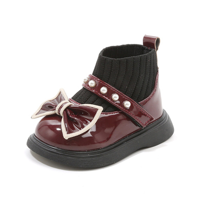 慧言慧语秋季女宝宝小短靴