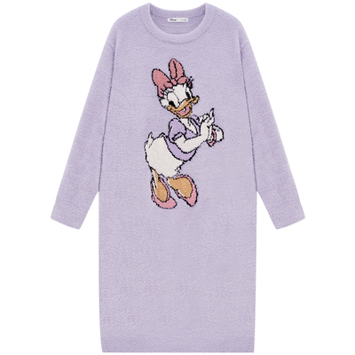 迪士尼黛丝半边绒睡袍睡衣