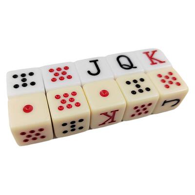 象牙黄牌九色子JQK筛子骨牌