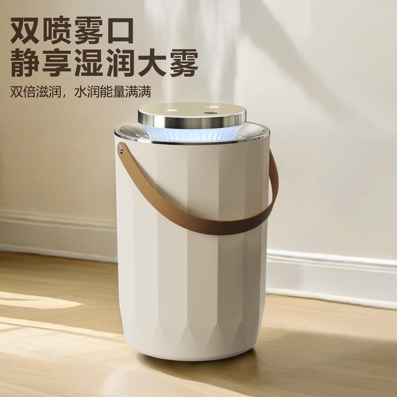 新款轻奢双喷加湿器灯跨境家用卧室氛围办公室大容量喷雾器批发